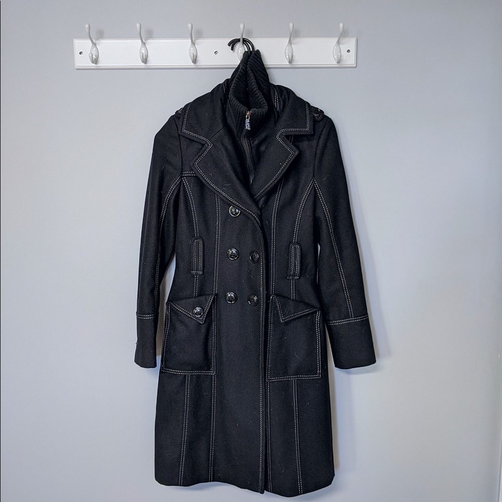 Black pea coat